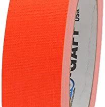 Pro-Gaff RS127OR24X25 24 mm x 25 yd Fluorescent Matt Cloth Tape