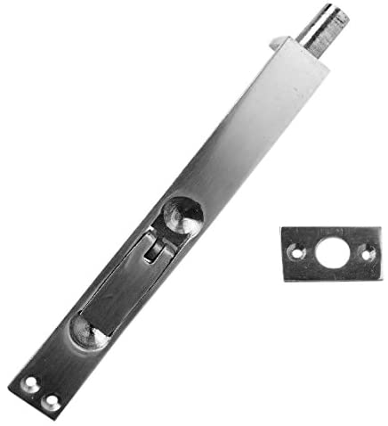 Merriway BH05680 Flush Fitting Door Bolt, 150 mm (6 Inch), Chrome, 150mm