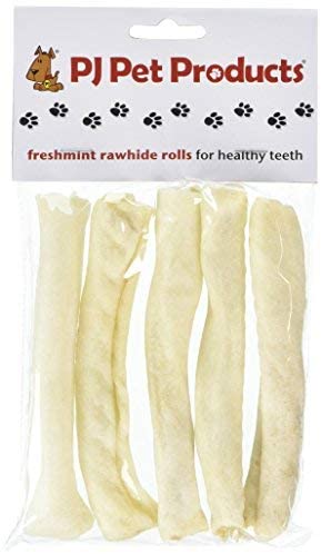 PJ Pet Poducts Freshmint Rawhide Rolls (Pack of 10), 900 g (Pack of 1)