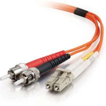 C2G 2m Fibre/Fiber Optic Cable for Fast Ethernet, Fiber Channel, ATM and Gibabit Patch Cable LC/ST LSZH Duplex Multimode 50/125 Fibre Cable