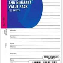 Filofax Pocket size Name, Address And Numbers Value Pack (213055)