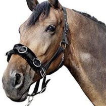 Hkm Hkm 4057052241758 Nylon Cavity Bridle with Plush Padding9100 Warmblood Black