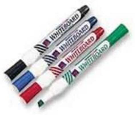 Whitebox White Chisel Assorted Pack of 4 Whiteboard Markers, 1 count (Pack of 4)