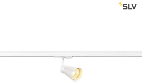 SLV 1-Phase AVO/Spotlight, LED spot, Ceiling, Track System, Interior Lighting / GU10 50W White, Steel, 50 W