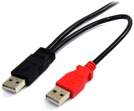 StarTech.com 3 ft USB Y Cable for External Hard Drive, USB A to mini B, USB cable, USB (M) to mini-USB Type B (M), USB 2.0 - Image 2