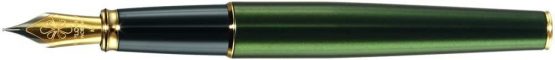 Diplomat Excellence A2 Fountain Pen with Steel Fine Nib - Evergreen Gold