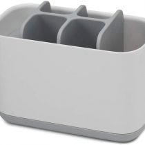 Joseph Joseph 70510 Bathroom Easy-Store Toothbrush Caddy- White/Grey, Large