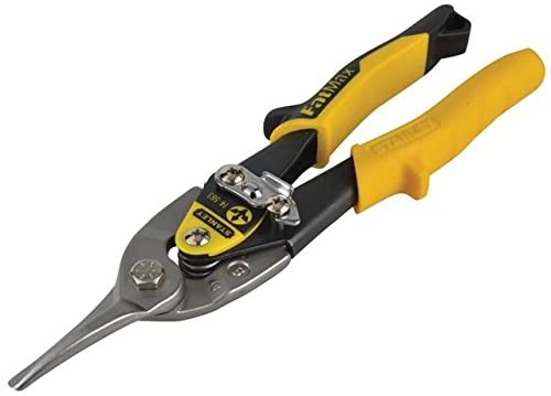 Yellow Aviation Snips & Holster Straight Cut 250mm (10in), Black/Yellow, gerade - Image 2