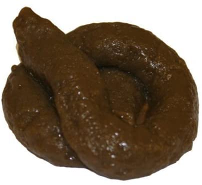 The Little Party Shop Sticky Soft Fake Dog Poo Turd Novelty Practical Joke Prank Fun, Brown, Small