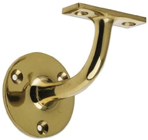 Merriway BH02581 Handrail Bracket Polished Brass