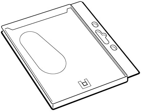 Durable 999108012 Enclosed Proximity Card Holder without Clip (Pack of 50), Transparent - Image 2