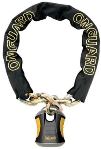 Onguard Beast-8017 Keyed Chain Lock, Black, 11.0 x 1.2 cm