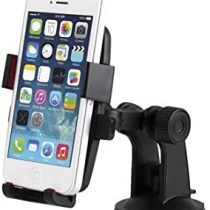 Simply PH001 Auto-Lock Universal Car Phone Holder Extra Strong Silicone Gel Suction Hold Device Securely Adjust to any angle Black