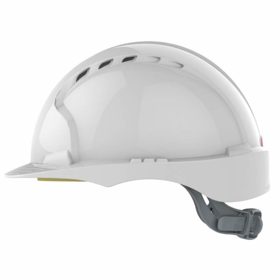 JSP EVO2 One Size Safety Helmet with Slip Ratchet - White - Vented - (AJF030-000-100-AMZ) - Image 3