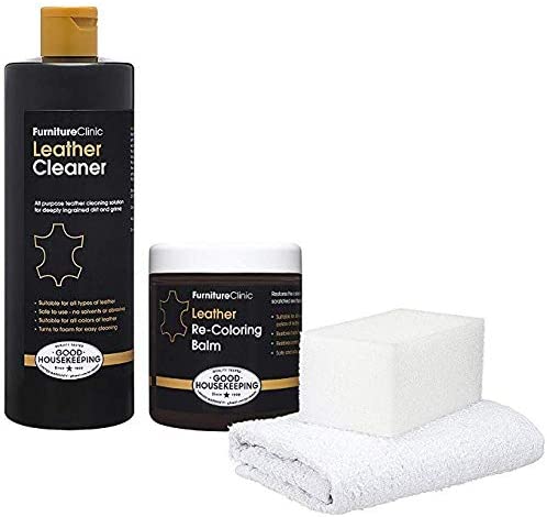 leather furniture repair clinic kit balm restore sponge cleaner restoration cloth includes easy sofas seats recolouring dark brown