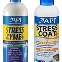 Aquarium Fish Tank Water Treatment & Conditioner Stress Zyme & Stress Coat 237mL