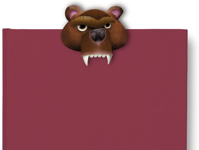 Teeth-Marks Bookmarks-Bear, Brown - Image 2