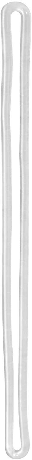 Veloflex 2660000 Plastic Loops, Fastening Loops, Loops for Luggage Tags Transparent Bags, Pack of 100, White, Blanco