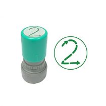 C.S. Kids"Number Formation" 20mm Self-Inking, Marking Stampers, Reward Stamps For School Teachers, Green