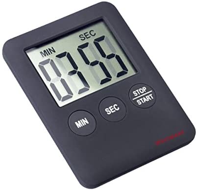 Westmark Kitchen Timer, Digital, Magnetic, Up To 99 Minutes, Plastic, Black, 10882280, 7 x 5.3 x 0.8 cm