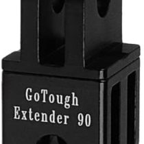 Fotodiox Pro GoTough Extender 90 - Black Aluminum Metal 90° 20mm Extension, Pivot Arm with 90 Degree Turn - for Sport Camera Gopro Hero Hd, Hero1, Hero2, Hero3 and all GoPro Adapter Mounts