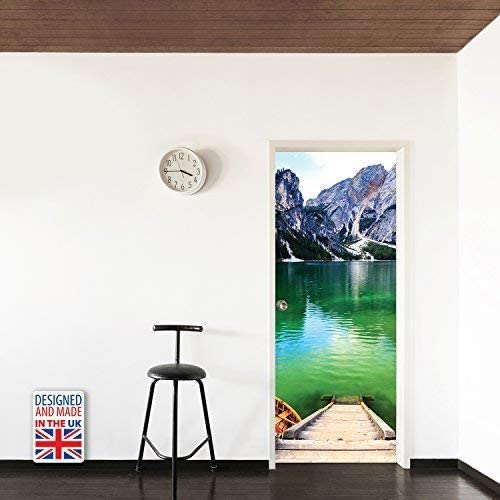 WALPLUS Mountain Landscape Wall Sticker, Vinyl, Multi-Colour, 103 x 5.4 x 5.4 cm
