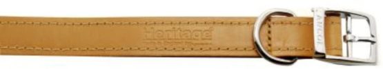 Ancol Heritage Leather Collar Tan 20-26cm Size 1