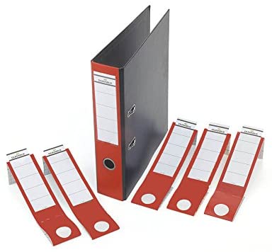 Durable Ordofix Self-Adhesive Spine Labels, red, 60mm / Narrow folder - Image 2