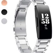 Chofit Straps Compatible with Fitbit Inspire HR/Inspire 2/Inspire Luxury Stainless Steel Business Watchband Replacement Women Bracelet Wristbands for Inspire HR Strap Fitness Tracker