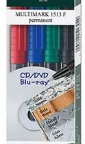 Faber-Castell Multimark Permanent F 151304 Assorted Marker Pens Pack of 4