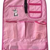 Petex 44150122 41 x 64 cm Back Seat Organiser with Logo Pink