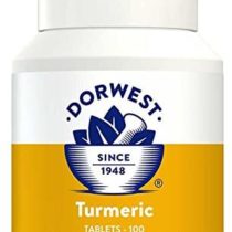 DORWEST HERBS Turmeric Tablets for dogs and cats, 100 tablets, Yellow