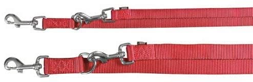 Trixie Premium Adjustable Dog Leash, Medium/Large, Red, M/L (Pack of 1)
