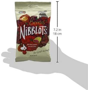 VETIQ Berries Nibblots for Small Animals Tasty Treats Made with Added Vitamins & a Soft Creamy Centre - Image 3