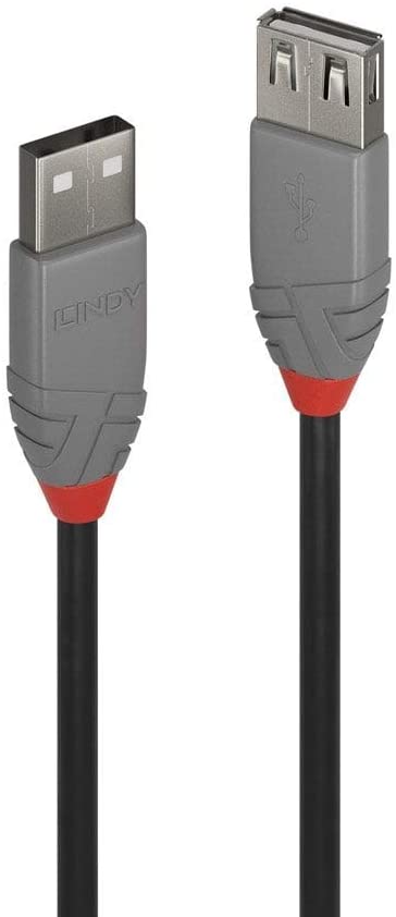 Lindy USB 2.0 Type A Extension Cable 3m , USB A Male to A Female Cable,Data Transfer Compatible for Printer PC, Laptop