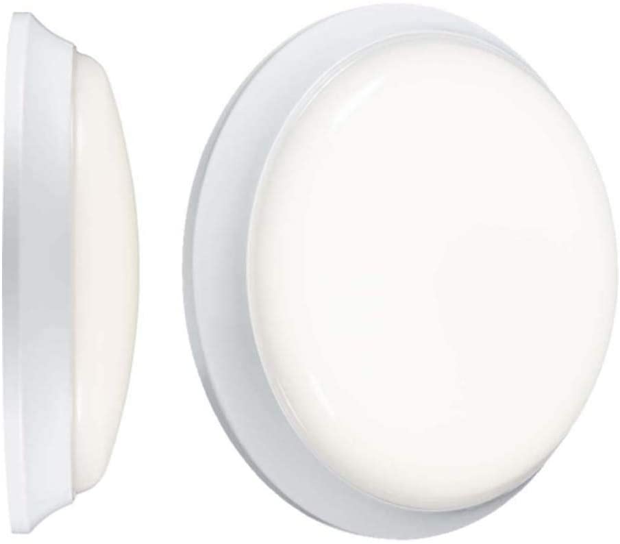 Knightsbridge 12W Round LED Bulkhead, Polycarbonate 12 W, White