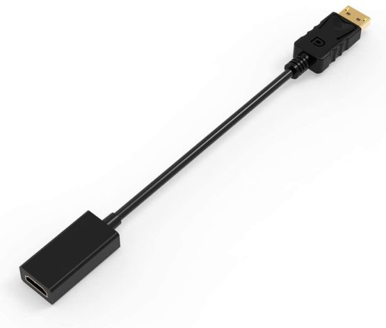 DisplayPort to HDMI Adapter, ABLEWE 1080P@60Hz High Resolution DP(DisplayPort) Male to HDMI Female High Speed Transmission Video Audio Converter for GPU, Laptop, PC, Monitor, TV - Image 2
