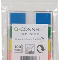 Q Connect Assorted 0.5 inch 5-Colour Page Marker