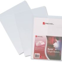 Rexel Nyrex Single Wallet with Vertical Inside Pocket A4 Clear Ref 12181 [Pack of 25]
