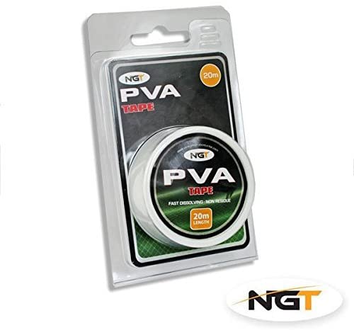 NGT 20 Metres of PVA tape carp/coarse fishing, Transparent