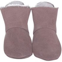 BabySteps Winter Freeze Cognac Suede Baby Boots, Medium, Brown
