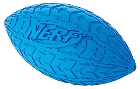 NERF Oval Ball Tire with Dog Whistle Size M (RANDOM COLOR), blue, Medium - Image 2