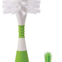 Munchkin Deluxe Bottle and Teat Brush with Textured, Easy-Grip Handle - Assorted Colours