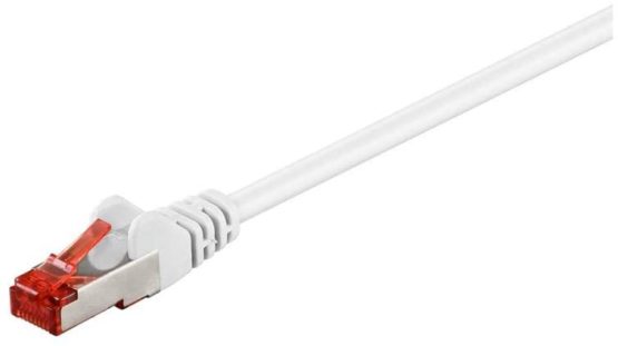 Goobay 93505 CAT 6 Patch Cable, S/FTP PiMF, White, 2m Length