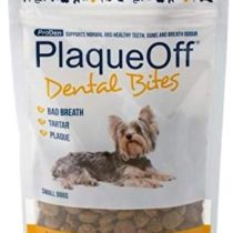 ProDen PlaqueOff Dental Bites 60 g for Dogs Under 10 kg, Bad Breath, Plaque, Tartar