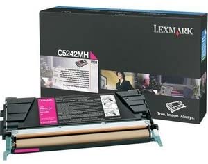Lexmark C5240MH magenta red colour laser cartridge C5242MH C524 C524n C524dn C524dtn C534 C534n C534dn C534dtn C532 C532n C532dn C532dtn