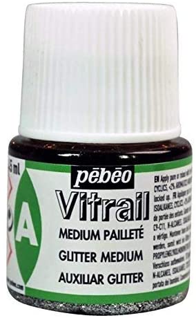 Pebeo 45 ml Vitrail Sparkling Medium Stained Glass Effect Glass Paint, Transparent, 51001, 45 ml (Pack of 1) - Image 2