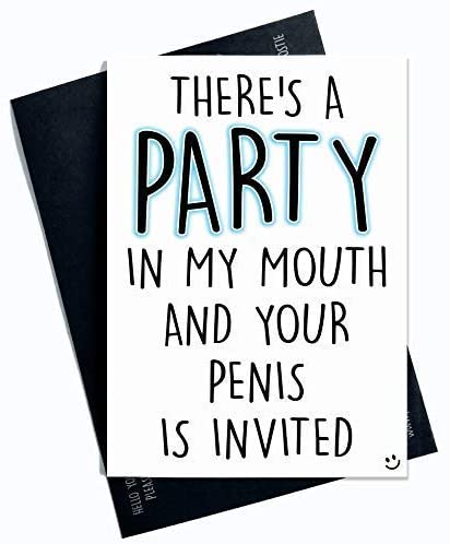 Funny Cards Valentines Anniversary Birthday Christmas Greeting Cards Rude Humour Novelty Mature Cards Boyfriend Husband Gay Penis Joke PC347