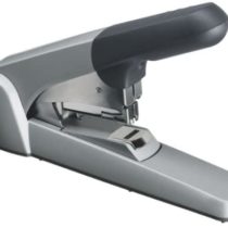 Leitz Heavy Duty Stapler, 60 Sheet Capacity, Ergonomic Metal Body, Includes Staples, Flat Clinch 55520084 - Silver