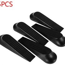 fiXte® 5 Pack Door Stoppers Door Wedges Door Stop Wedges (Black)